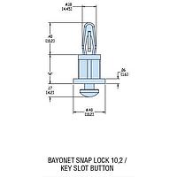 Heyco 10612 PCB Support HKSLBN-04 NATURAL NYL PCB Support