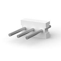 AMP Connectors - TE Connectivity 640384-3 Plug Housing FLAT HEADER STRT 3P Round post tin