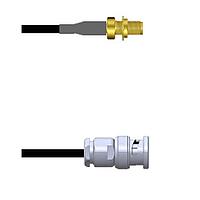 Amphenol Custom Cable Q-2W00J0003096i RF Cable Assemblies SMA-SJB/BNC-SP G174 96I