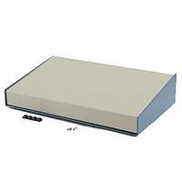 Hammond Manufacturing 1456PH1WHBU Sloped 10 Degree Slope Alum 8.3x3x14" Beige/Blue