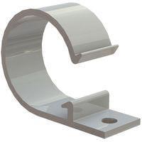 Essentra Components EXWHC2-750-01 Wire Harness Clip Clamp,Screw Mnt,Natural,3/4 in Hold