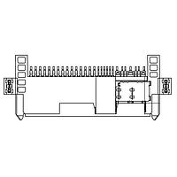 Amphenol FCI PSAS5F2130021TR Connectors SAS PCIe Storage connectors  50  receptacle  Right Angle Surface Mount