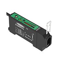 Banner Engineering D12SP6FVYQ Fiber Optic Sensors D12 Series: High Speed Glass Fiber Optic; Range: Depends on Fiber; Input: 10-30 V dc; Output: Complementary PNP; 150 mm (6 in) M8 Pigtail QD
