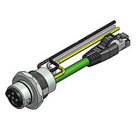 Amphenol CONEC 57-02811 Ethernet Cables / Networking Cables ENP-17-1-FSPST3PEDBU4-V4-45S-RS8.33-1/1/G6/150/034