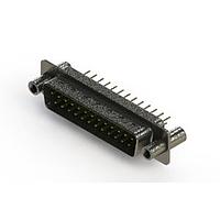 EDAC 627-M25-220-GT4 D-Sub Connectors - Standard Density Vertical Machined D-Sub Connectors