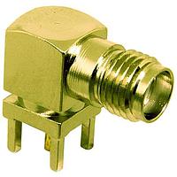 Linx Technologies - TE Connectivity CONSMA002-G PCB Connectors SMA Female Right Angle PCB Mount-Gold