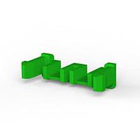 AMP Connectors - TE Connectivity 1376394-1 Accessories 5MM PWER KEY D/L PLATE GREEN