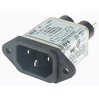 P&B 1EF1F Inlets 1A IEC-1/4" FASTON FLANGE MOUNT