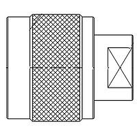 Amphenol RF 172281 Connectors N STRAIGHT CRIMP PLUG RG-178 196/U