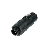 REAN RA3FT-B Adapters XLR MALE RECPT - XLR FEMALE, BLK HSNG