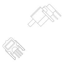 VCC 5639D1/5 LED Circuit Board Indicators RED/GREEN DIFF RIGHT ANGLE