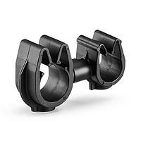 HellermannTyton 156-02326 MOC Clip to MOC Clip MOC Clip to MOC Clip, 9 mm, 10 mm, PA66HIRHSUV, Black, 2000/ctn