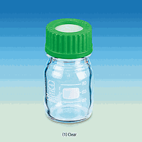 DIY DH.2180144.INJ Piercing Bottle, Clear, w/ 3mm PTFE/Butyl Septa. Sealed GL-cap, 500ml