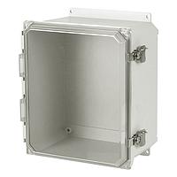 OMEGA OM-AMU1648TWF Fiberglass Enclosure Solid/Clear Cover, NEMA3R/4X Indoor/Outdoor