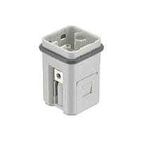 HARTING 09120123006 Inserts Han Q Hybrid male crimp insert (w/o data element)