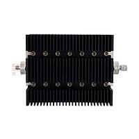 Fairview SA6SFSM100W-40 40 dB Fixed Attenuator SMA Female To SMA Male Directional Up To 6 GHz Rated To 100 Watts With Black Aluminum Heatsink Body