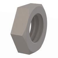 Essentra Components 0450013HJN Jam Nut Hex Jam Nut, 1/2-13 Thread, .220 Height