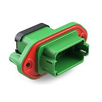 Amphenol SINE Systems AT04-12PC-PM14 Connectors 12 Pin Rcp Pnl Mnt C SelfThread Gn Sl Ca