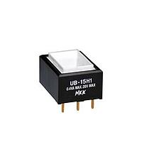 NKK Switches UB15RKG035F Pushbutton Switches LOW PROFILE PSHBTTN ILLMNTD/PC AND SLDR