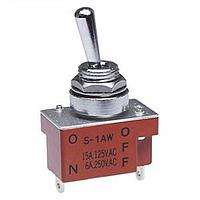 NKK Switches S1AW Medium capacity standard size toggles SPST ON-NONE-OFF SOLDER LUG