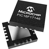 Microchip Technology PIC16F17146-E/6N MCU's 28KB Flash, 512B RAM, 128B EEPROM, 12b Diff. ADCC, 1xOP-AMP, 2x16-bit dual PWM