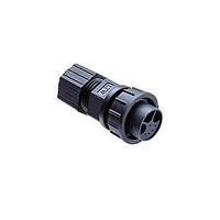 Amphenol LTW DC-04BFFA-LL7001 Standard Circular Connector Ceres, Large Size, Plastic, 20A, 04 pins, Female Connector, Female Contact, Straight, 2 Points Lock, Solder, Field Installable, F5.5 - F10.8mm, IP67