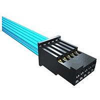 Samtec SFSDT-07-28-G-50.00-SR Rectangular Cable Assemblies 0.50" Tiger Eye Double Row Discrete Wire Cable Assembly, Teflon Fluoropolymer Wire, Socket