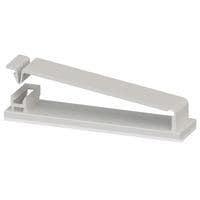 Essentra Components FCW-40-19 Clip, Flat Clamp,Flat/Rnd,Adh Mnt,Natural