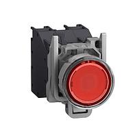 SCHNEIDER XB4BP483BM5GEX Flush Haz Loc - Ill PB Red w/Boot 24 240V