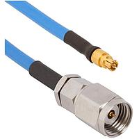 Amphenol SV Microwave 7016-0070 RF Cable Assemblies 2.4mm M to SMPM F 0.085 Cable 6in