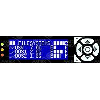 Matrix Orbital BLK204-7T-1U-BK-USB-WB PC Bay Inserts, LCD Characters 20x4 Wht TXT Wht B/G Key w/ Black Bkt