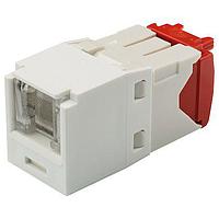 Panduit CJH5E88TGAW Wire Ducting & Raceways Cat 5e Spring Shuttered Jack, TG Style,