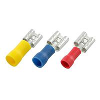 KS Terminals FDV1-187(8) Quick Disconnect Vinyl, Female, 22-16 AWG, .032 x .187