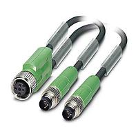 PHOENIX CONTACT 1423237 Sensor Cables / Actuator Cables SAC-3P-M12FY/2X0,3- PUR/M8MS