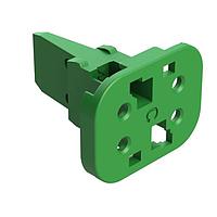 Amphenol SINE Systems AW4S-C Accessories 4 Position Plug Wedgelock, Keyed C, Green