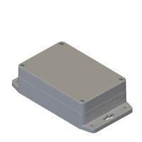 Serpac RBF53P06G10G NEMA/IP Rated Gray/Gray Flanged Base Plastic Box Enclosure for Wall/Surface Mount