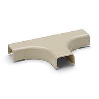 HellermannTyton TSR1I-21-1 Wire Ducting & Raceways Tee Cover, 1" Bend Radius, PVC, Ivory, 1/bg
