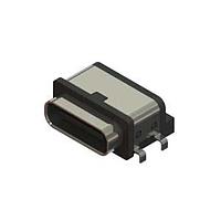 EDAC 698A106W282-611 USB Type C Connectors 6 pin USB Type-C water resistact   Au flash plating SMT LCP insulator blk