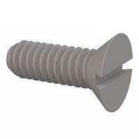 Essentra Components 022520A075 Slotted Countersunk 82 Slotted CSK Screw, 1/4-20 Thread, 3/4 Lg