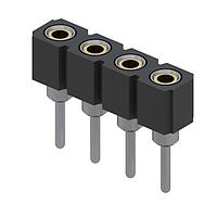 Mill-Max 801-43-004-10-003000 Headers & Wire Housings STANDARD SOCKET HEADER