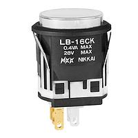 NKK Switches LB16CKW01-6B-JB Pushbutton Switches NKK SWITCH