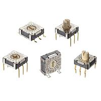 C&K RTF16R2J Rotary Switches 100mA 5VDC 16 pos Cross act, SMD