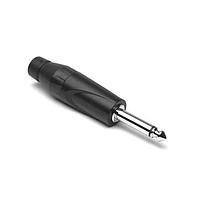 Amphenol Audio JM2PB-AU Phone Connectors 1/4"PLSTC BKSHELL BLK FNSH GLD PLT CNT