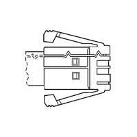 AMP Connectors - TE Connectivity 5-1761187-1 Modular Connectors / Ethernet Connectors 4 SDL FLAT PLUG ASSY