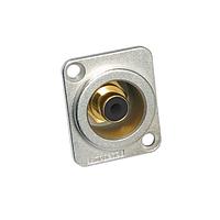 Amphenol Audio ACJD-BLK Panel Mount Jack RCA D TYPE SHELL FEMALE BLACK