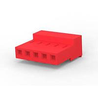 AMP Connectors - TE Connectivity 3-640433-5 Receptacle Housing CLOSED W/O TABS 5P Red 22 AWG