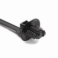 HellermannTyton 157-00154 Cable Tie Mounts 1-Pc Cable Tie/Fir Tree Mount with Disc, 6.6"L, 6.2 - 13.0 mm, PA66HS, Gray,