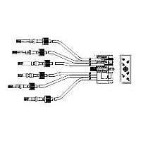 AMP Connectors - TE Connectivity 446775-1 LGH Lead Cable LGH,6 POSN,CABLE ASY