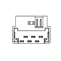 ERNI - TE Connectivity 384872-E Shrouded SRCP 1,27 4 M 1 I2426 137 * 094 1,07 TRA