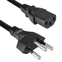 Qualtek Electronics 378002-D01 AC Power Cord INTL 2.5m 3X1.0 10A SWITZ SEV 1011 C13